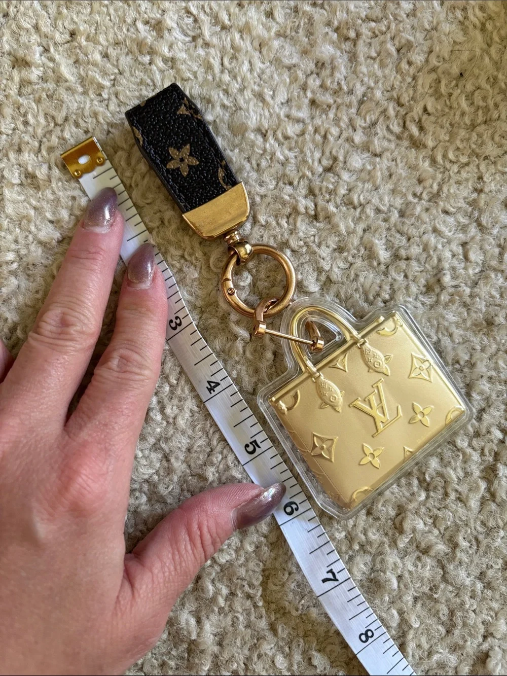 Gold Tote Key Holder /bagCharm